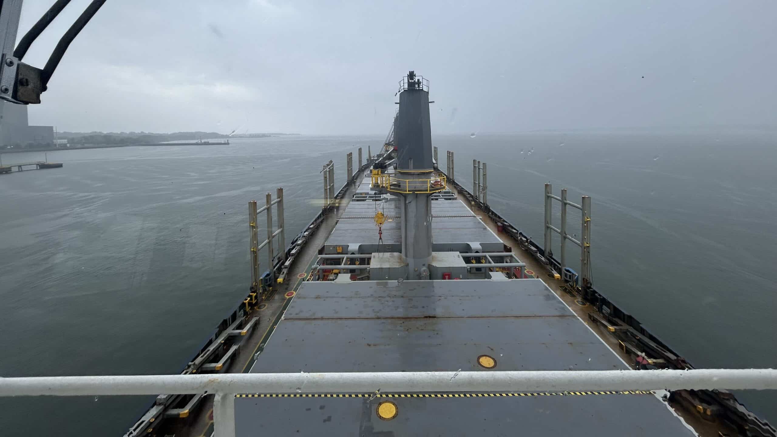 Compulsory Pilotage Ship deck overlooking ocean