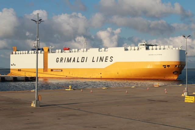 Operations & Resources Large cargo ship at port